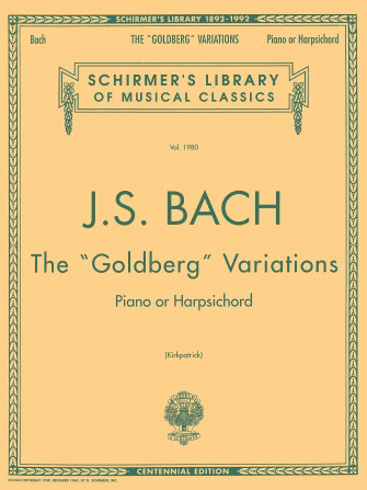 ספר תווים Bach: Goldberg Variations - Schirmer