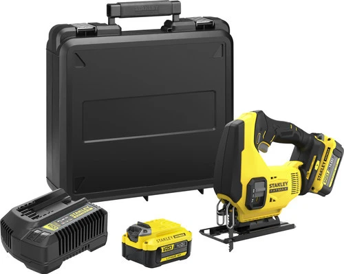 מסור אנכי נטען + 2 סוללות STANLEY Fatmax SFMCS600M2K 18V LI 4Ah