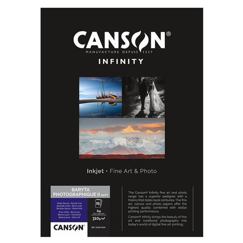 נייר הדפסה Canson Infinity Rag Photographique II Matt A4