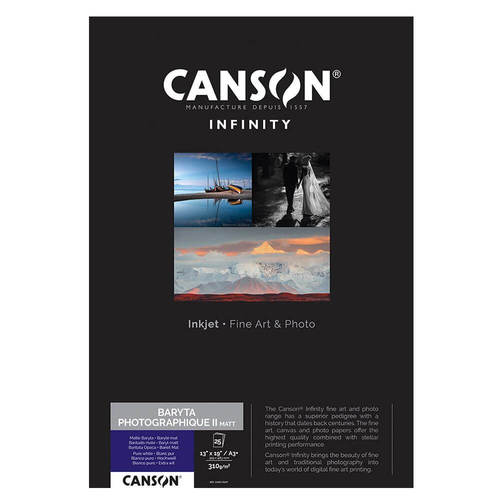 נייר הדפסה +Canson Infinity Rag Photographique II Matt A3