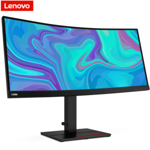 מסך 34 אינטש קעור Lenovo ThinkVision T34w-20, חיבור USB-C