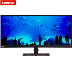 מסך 34 אינטש קעור Lenovo ThinkVision T34w-20, חיבור USB-C