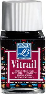 צבע לזכוכית Deep red 466 LEFRANC BOURGEOIS PARIS