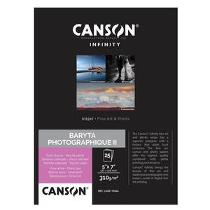 נייר הדפסה "Canson Infinity Rag Photographique II Satin 5" x 7