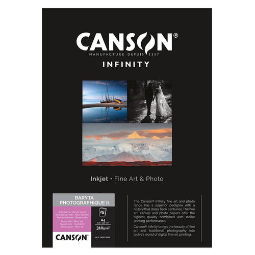 נייר הדפסה Canson Infinity Rag Photographique II Satin A4 