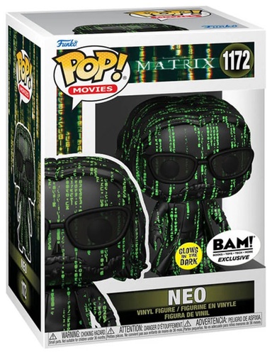 בובת פופ: The Matrix 4 - Neo in the Matrix glow המטריקס 4 - נאו