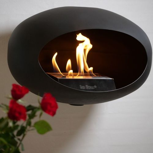 קמין קיר Wall Black le feu - משלוח חינם!