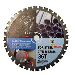 להב וידיה 71/4 36T-16 למתכת HAWK