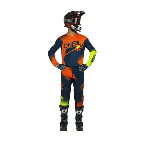 חליפת אוניל כחול / כתום - ONEAL ELEMENT RACERWEAR V22 