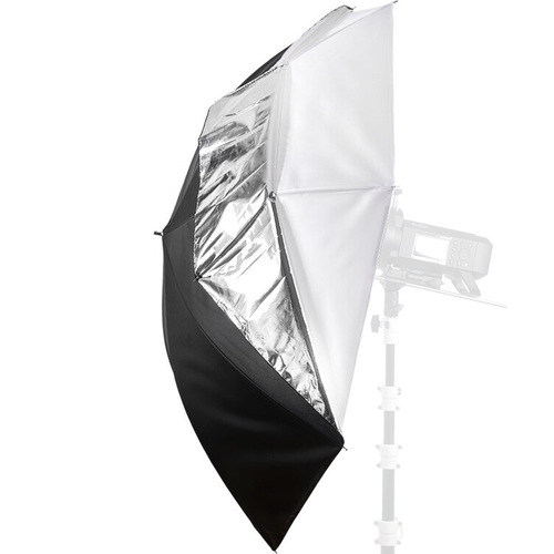 מטריית צילום מחזירה אור ומרככת Brilliant Umbrella 84cm כסופה / שחורה