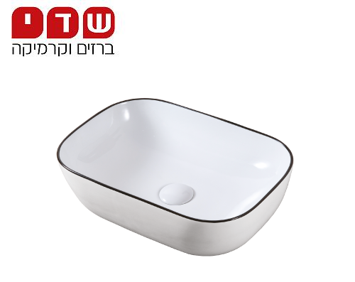 כיור חרס מונח דגם ריאל 45