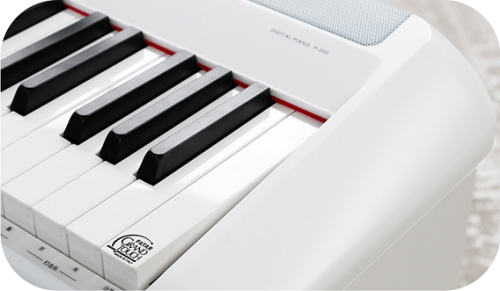 פסנתר חשמלי נייד Pearl River P-200 בצבע לבן