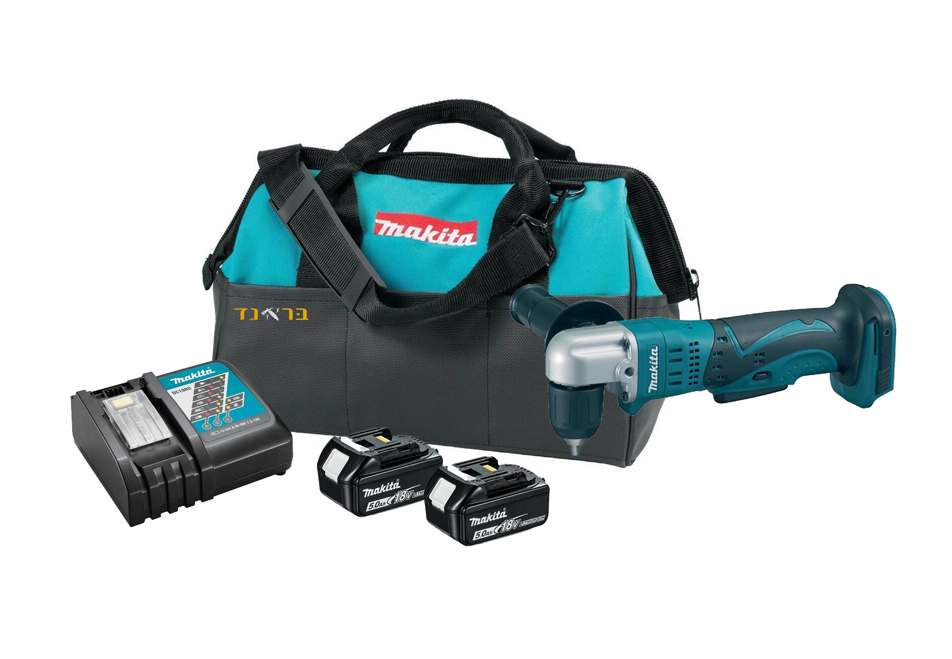 מברגה/מקדחה רוטטת 18V + שתי סוללות 4.0AH
