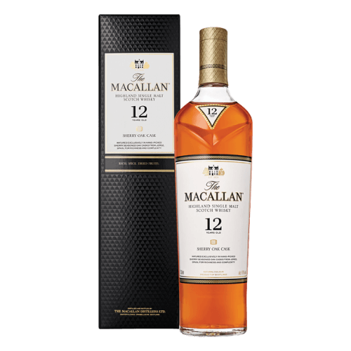 וויסקי מקאלן שרי אוק קאסק מיושן 12 שנים  עם קופסא 