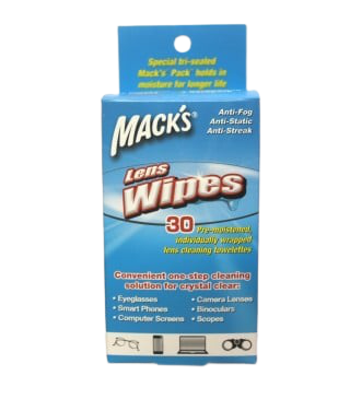 מטליות לניקוי עדשות | מגבונים למשקפיים | מכיל 30 יחידות