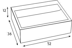 כיור רחצה מונח דגם עומד 52X36
