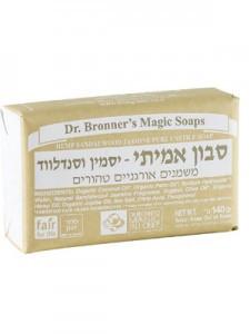 סבון אמיתי מוצק יסמין וסנדלווד - ד"ר ברונר