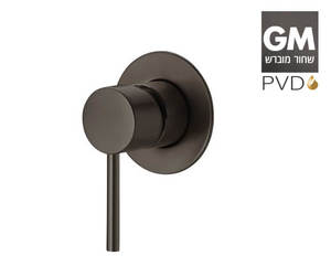 כיסוי חיצוני למערכת קיר עדינה 305284GM שחור מוברש 3 דרך PVD סדרת MASADA חמת
