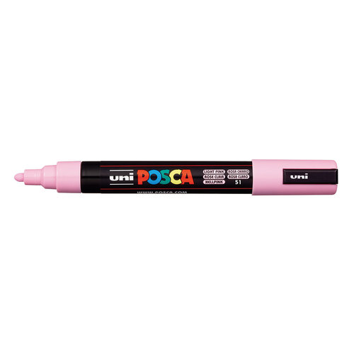 טוש אקרילי פוסקה PC-5M - ורוד בהיר