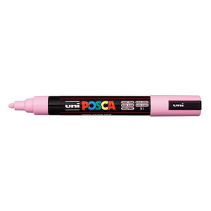 טוש אקרילי פוסקה PC-5M - ורוד בהיר POSCA