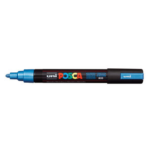 טוש אקרילי פוסקה PC-5M - כחול מטאלי POSCA