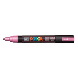 טוש אקרילי פוסקה PC-5M - ורוד מטאלי POSCA