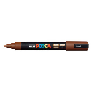 טוש אקרילי פוסקה PC-5M - חום POSCA