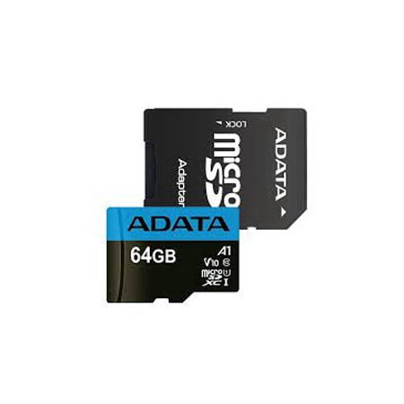 ADATA MICROSDHC 64GB AUSDX64GUICL10A1-RA1