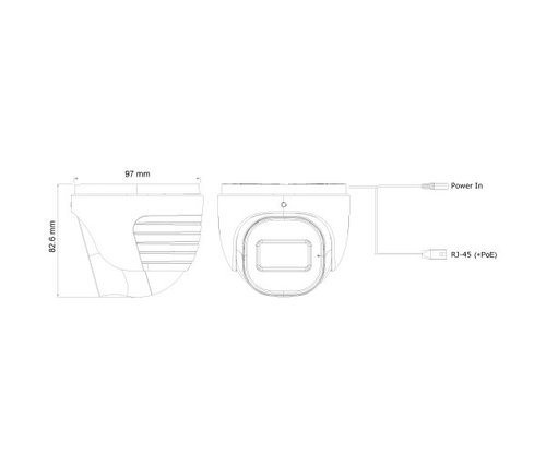 מצלמת כיפה Provision DI-320A-28 Full HD