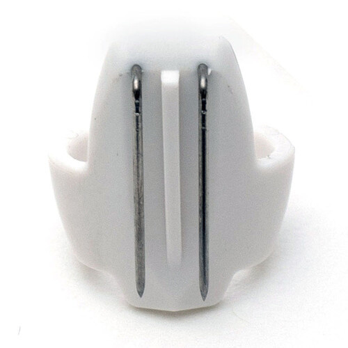 Viviana Vampire תופסן קונסילר למיקרופון דש DPA 6060 וסנהייזר MKE1 (לבן)