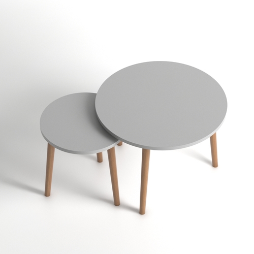 זוג שולחנות עגולים דגם ליטל