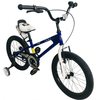 אופניים לילדים פריסטייל 18 אינץ' עם גלגלי עזר לגילאי 5-6 - כחול