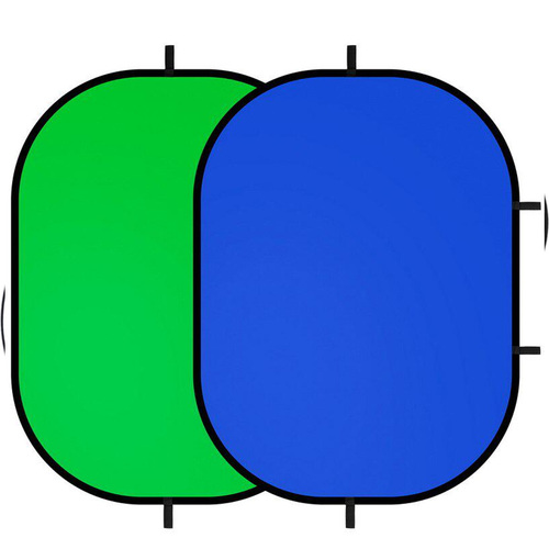 רקע מתקפל כחול ירוק צבעים בגודל 2x1.5סמ Brilliant