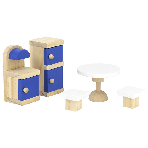 בית בובות פתוח 3 קומות עם מגוון גדול של ריהוט ואביזרים ו 4 בובות Viga ב- 369 ש