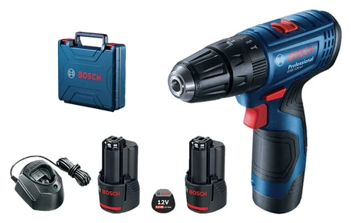 מברגה/מקדחה רוטטת נטענת + 2 סוללות BOSCH GSB 120-LI 2Ah