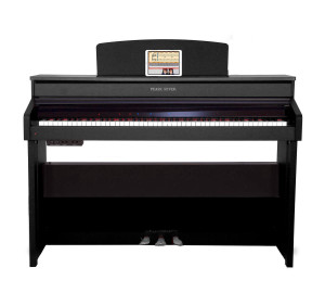 פסנתר חשמלי מרהיב F-53 מסדרת Musician עם קלידים מעץ בצבע שחור מבית Pearl River