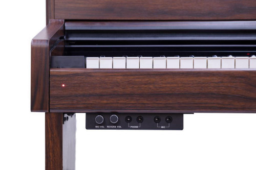 פסנתר חשמלי מרהיב F-53 מסדרת Musician עם קלידים מעץ בצבע רוזווד מבית Pearl River