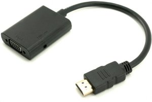 HDMI TO VGA ADAPTER מתאם HDMI ל VGA גולד טאצ Gold Touch