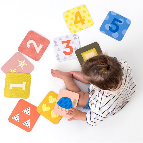 מארז 15 כרטיסיות התפתחות דו צדדיות לתינוק, מראה + 2 מעמדים