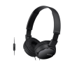 אוזניות מבית SONY דגם MDR ZX110AP צבע שחור