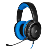 אוזניות גיימינג -CORSAIR HS35 STEREO צבע כחול