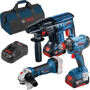 סט 3 כלים ליתיום Professional 18V- Li + תיק נשיאה