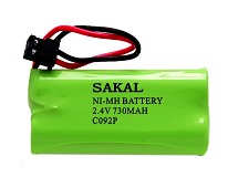 סוללה C-092P לטלפון אלחוטי יונידן Sakal 2.4V/730MA