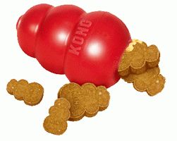 Kong Classic קונג קלאסיק M משחק האכלה לכלב מגזע קטן עד בינוני