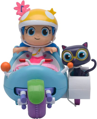 קטנוע עם הדמויות טרו וברטלבי מהסדרה האהובה טרו וממלכת הקשת בענן