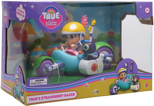 קטנוע עם הדמויות טרו וברטלבי מהסדרה האהובה טרו וממלכת הקשת בענן