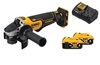 משחזת זווית "4.5 (115 מ"מ) 20V DCG413B + סוללות 5A ומטען מבית DEWALT