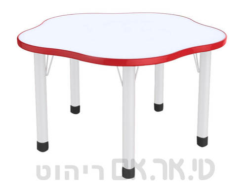 שולחן פעילות מתכוונן אדום