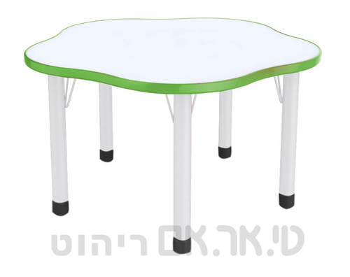 שולחן פעילות מתכוונן ירוק