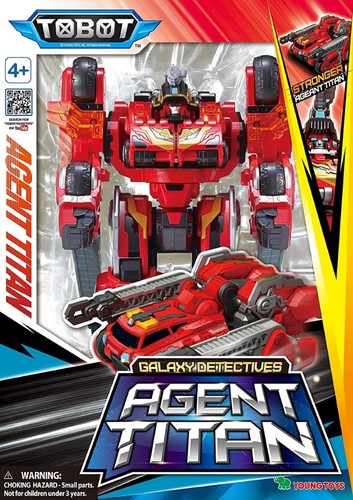 טובוט AGENT TITAN אייג'נט טיטאן - רובוט גדול לוחם TOBOT שמשתנה לרכב חלל ולמיני דחפור